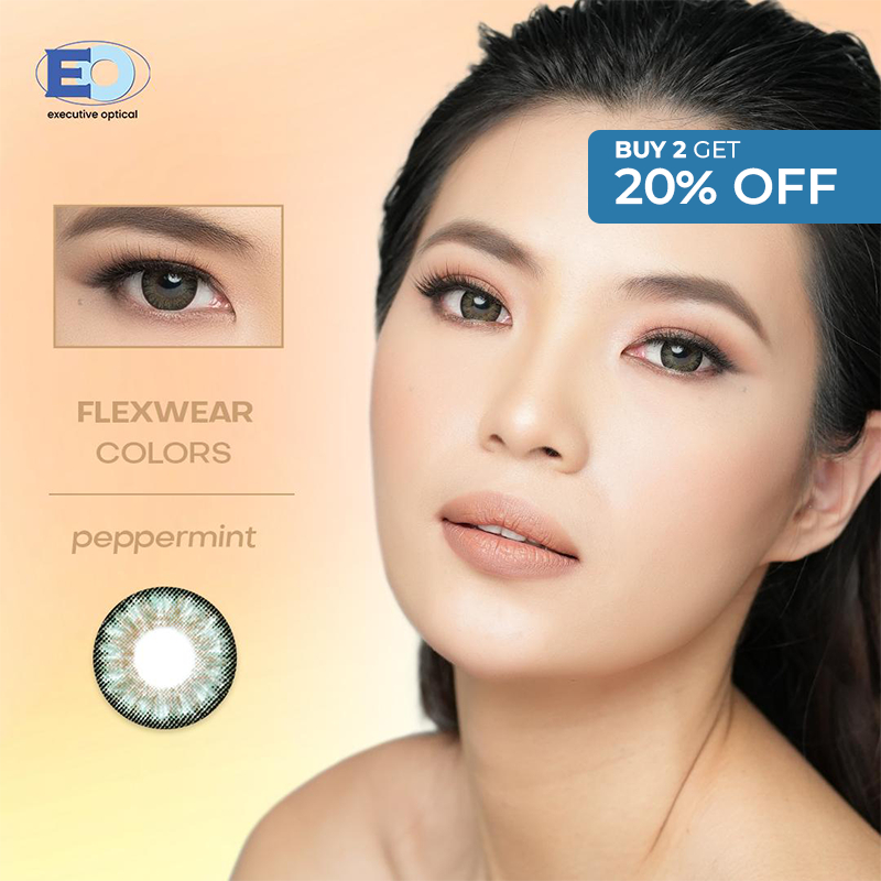 Eo Flexwear Colors Colored Graded Contact Lens Peppermint Good For 3 Months 500 To 600 7165