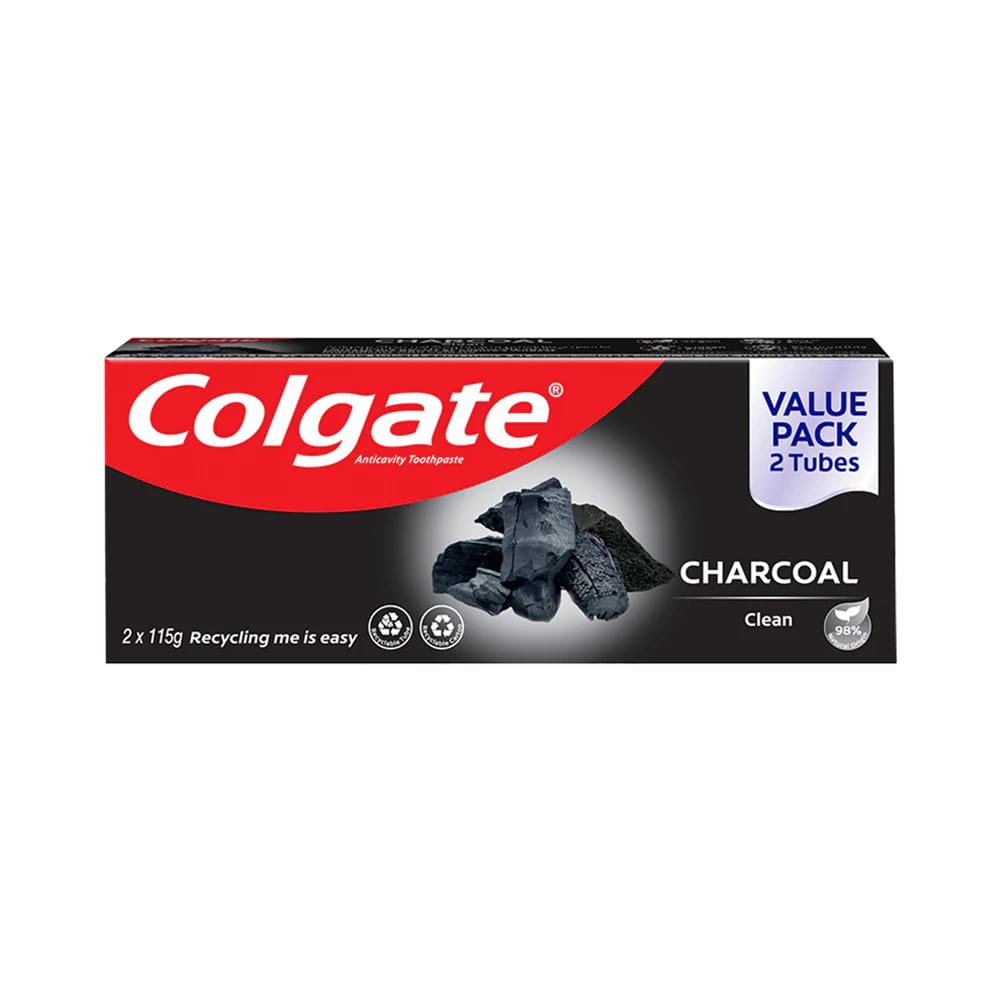 COLGATE Toothpaste Charcoal Clean 2s 115g | Shopee Philippines