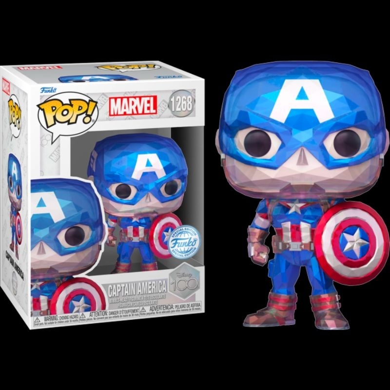 Funko POP! Avengers Captain America Wackelkopf – 10 Cm Sammelfigur