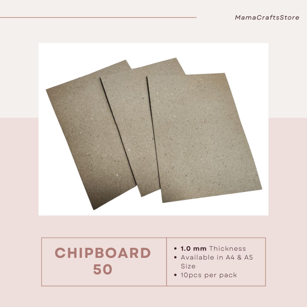 Chipboard 40 and Chipboard 50 A4 and A5 size Bookbinding Photocard