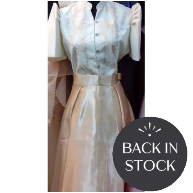 Filipiniana dress outlet blouse and skirt