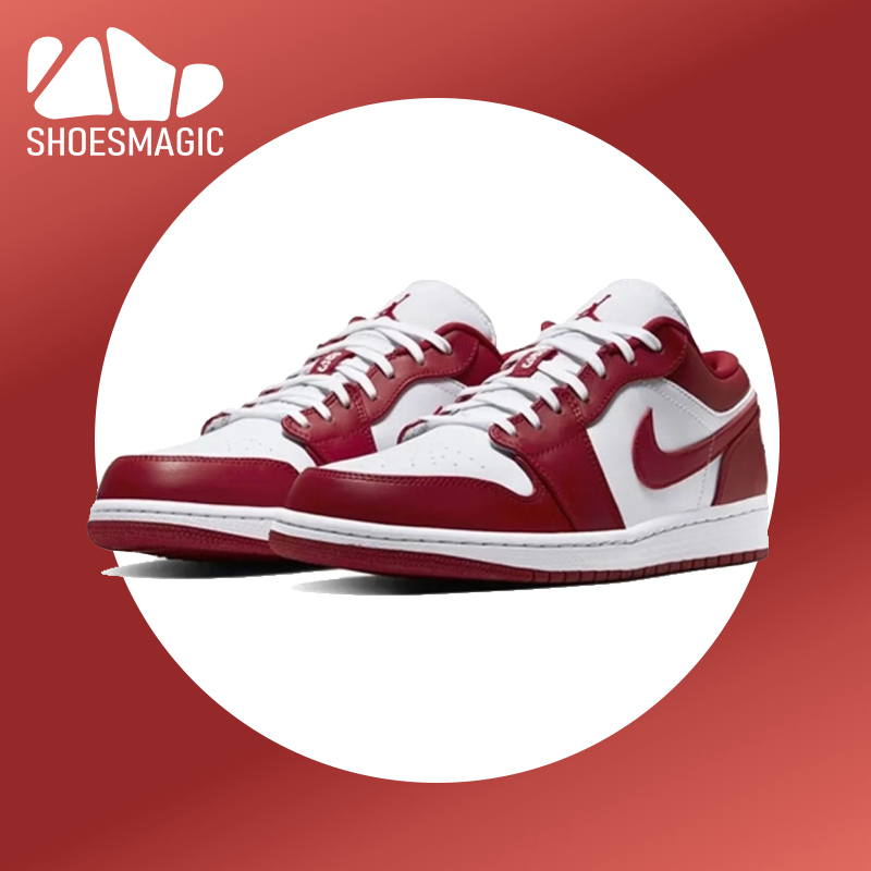 J1 Low OG Gym red Low Top Vintage SNEAKERS Shoe Men s White Red OEM Quality with box