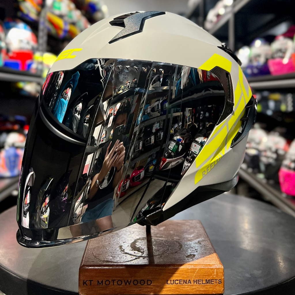 SEC Helmet Reflux Brand Half Face Dual Visor w/ Free Extra Clear Visor