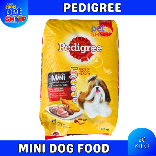 Pedigree MINI small breeds dog food dry food 1 sack | Shopee Philippines