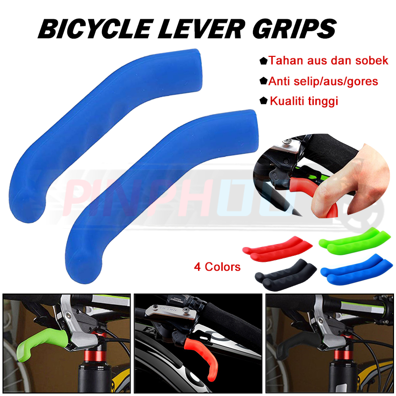 2PCS Silicone Bicycle Lever Grips Protectors Cover Sleeve MTB Bike UNI