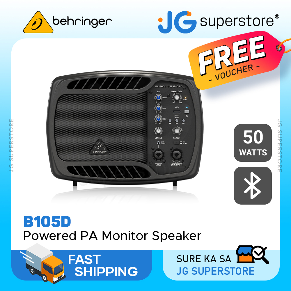 Behringer B105d Ultra Compact 50w 5 Powered Pa Monitor Speaker W Bluetooth Built In Mp3 7220