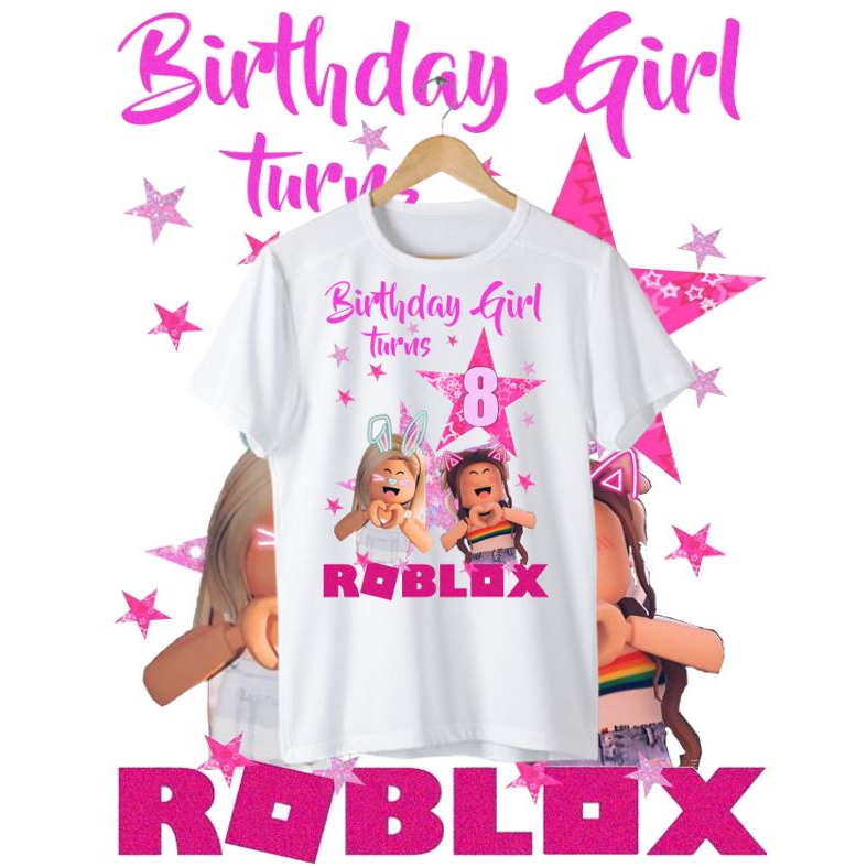 ROBLOX GIRL NEW BIRTHDAY GRAPHIC KIDS SHIRT