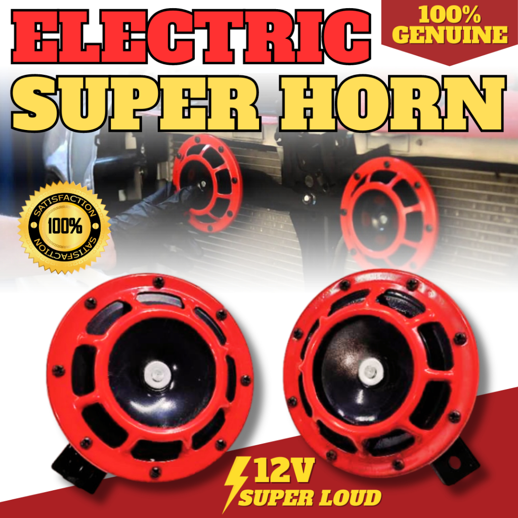 OSCPA ELECTRIC SUPERTONE 12V HIGH/LOW DISC HORN FOR CARS AND MOTORCYCLE