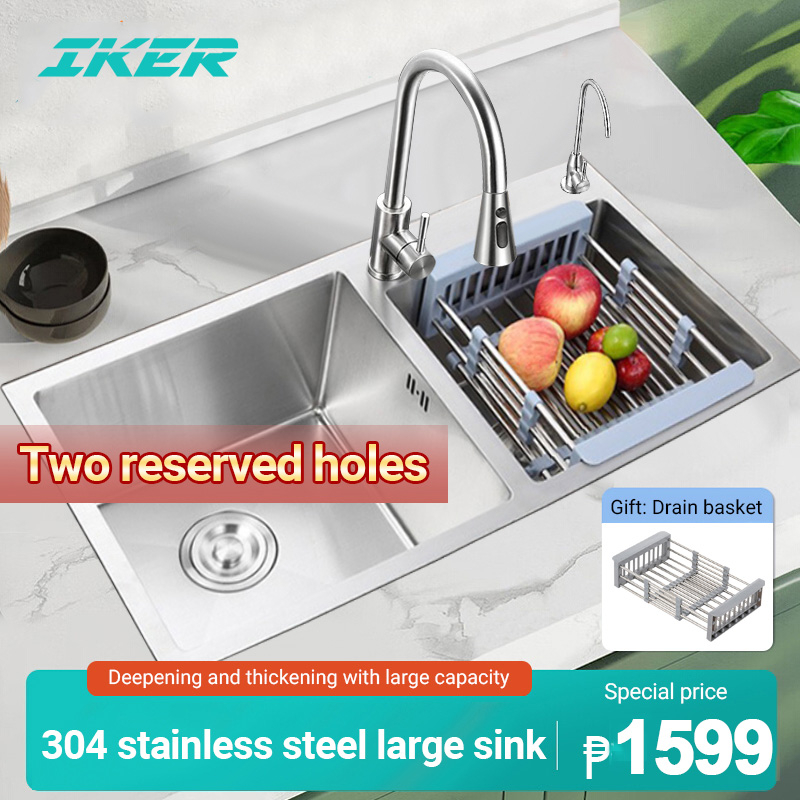 Stainless Steel Sink 2.2mm Thick Premium Kitchen Sink (Thickened 304