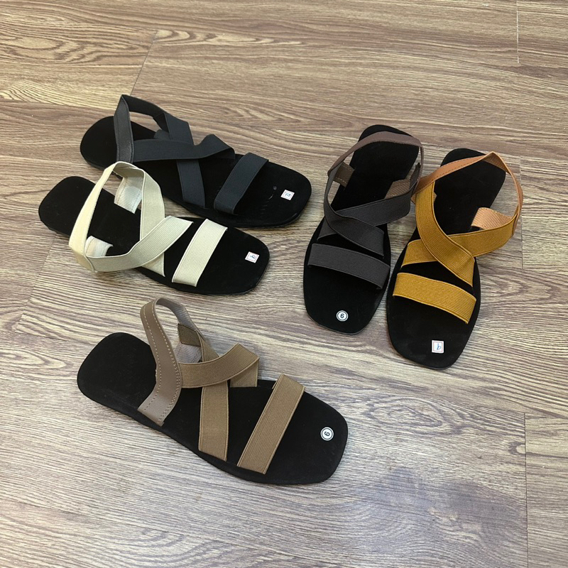 tin footwear size 9-12 plus size garter strap locally made casual flat  sandals for women