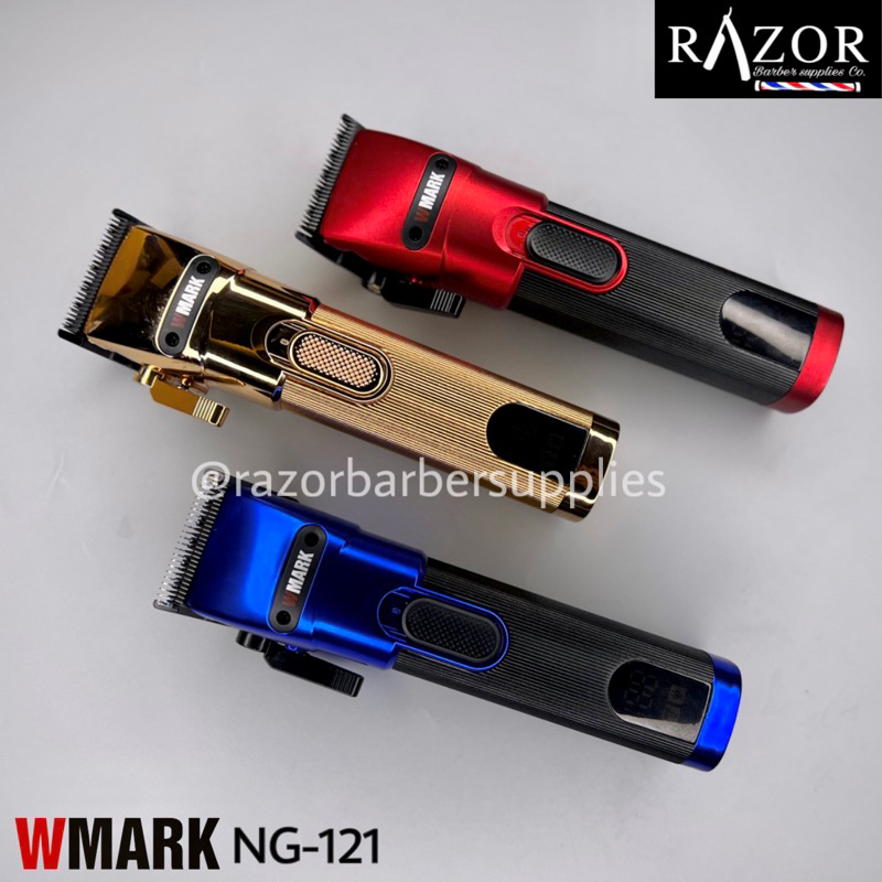 Wmark NG-121 Professional Hair Clipper Rechargeable Clipper 440c Fade ...