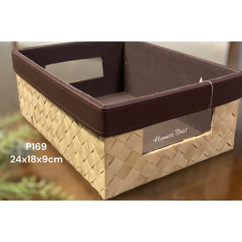 bnew handwoven native organizer box basket Shopee Philippines