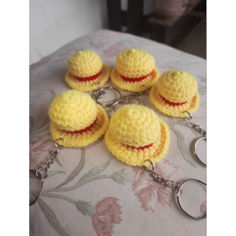 Luffy's Straw Hat Keychains (Crochet/Amigurumi) Shopee Philippines
