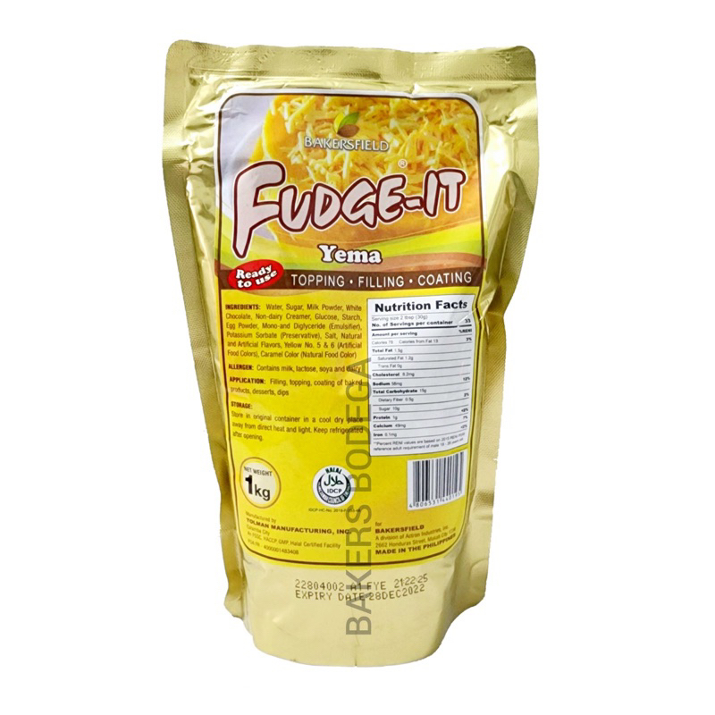 Fudge It Yema FudgeIt Ready to Use Topping Filling Coating Baking