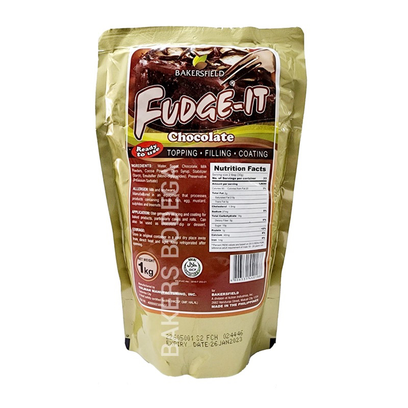 Fudge It Chocolate FudgeIt Topping Filling Coating Baking Syrup Fondue