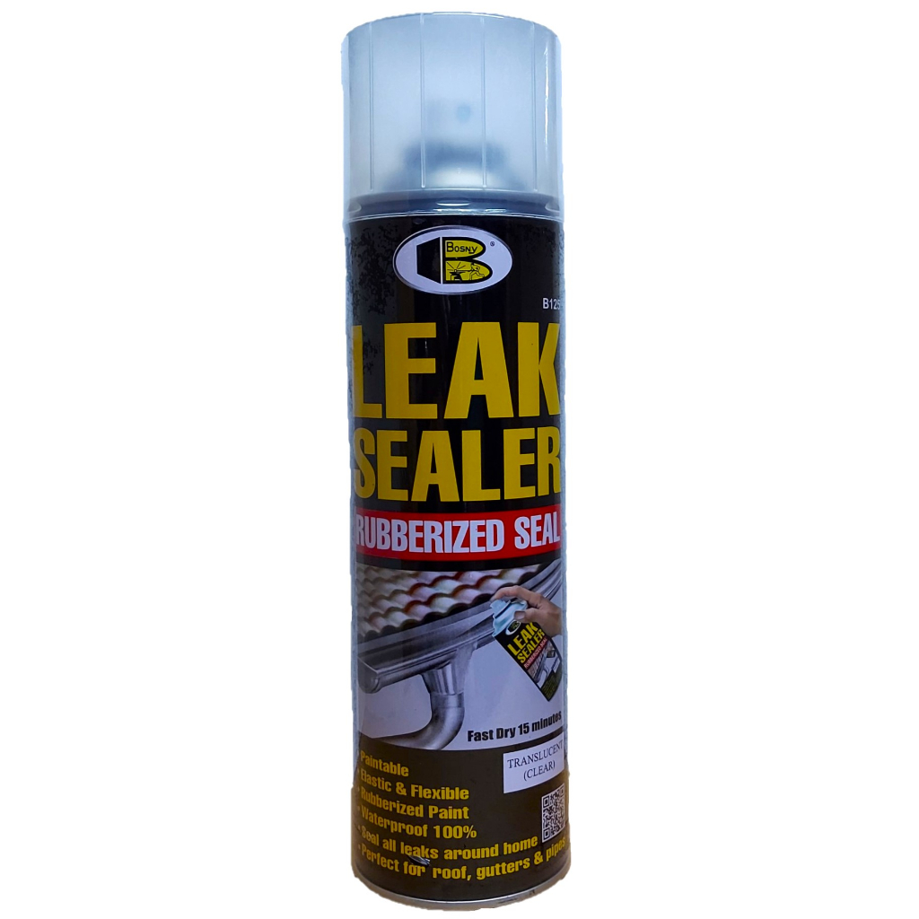 Bosny Leak Sealer Rubberized Seal Spray B125 600cc Shopee Philippines
