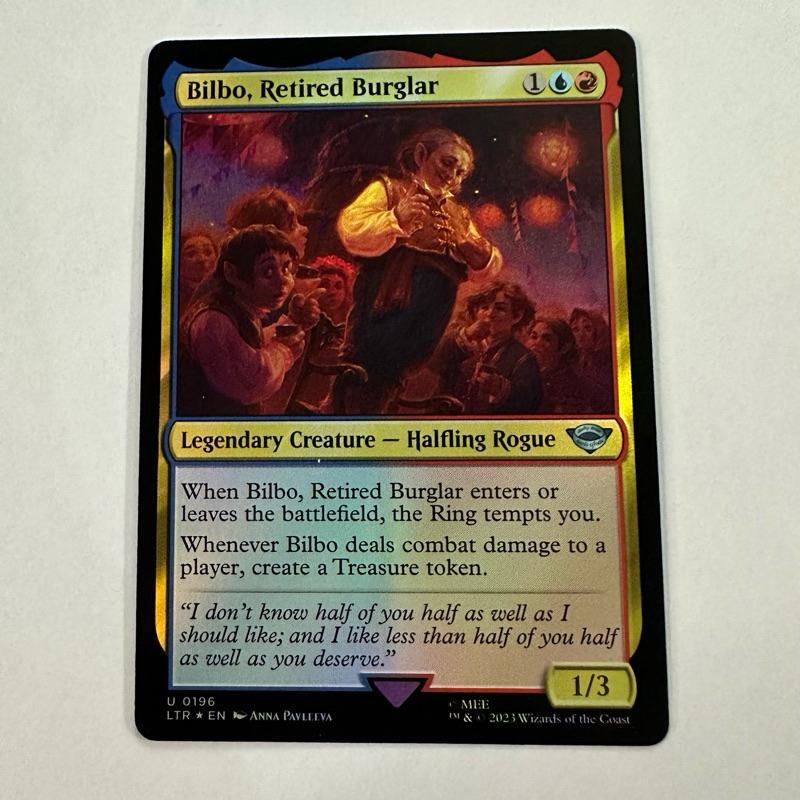 mtg bilbo card Bilbo Retired Burglar - LTR main image 0