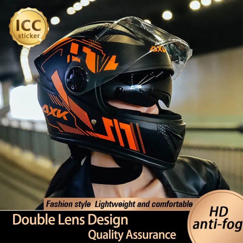 Motorcycle ICC sticker helmet fourseason motorcycle fullface double