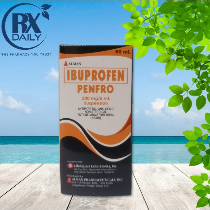 Ibuprofen Penfro 200mg 5ml 60ml Suspension Shopee Philippines