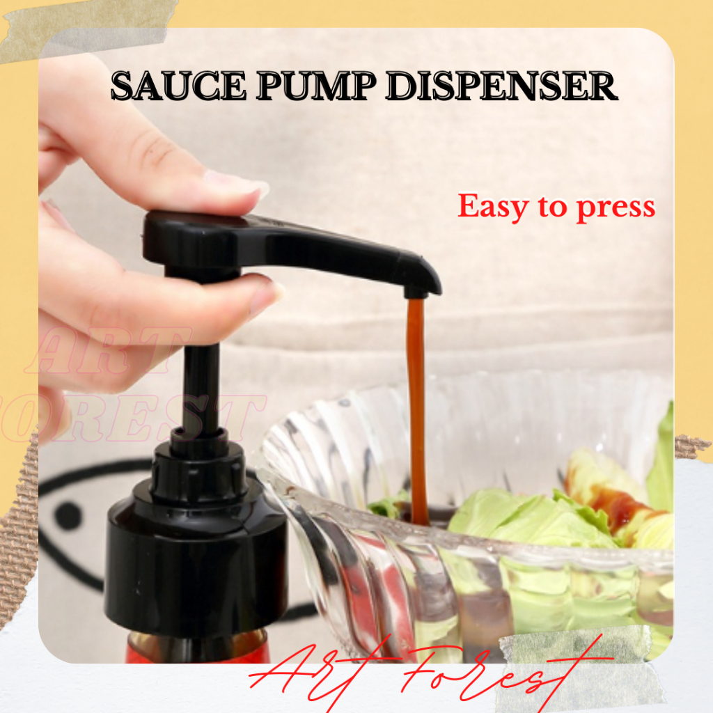 Food Plastic Sauce Pump for Ketchup/Chocolate, Coffee Syrup Dispenser
