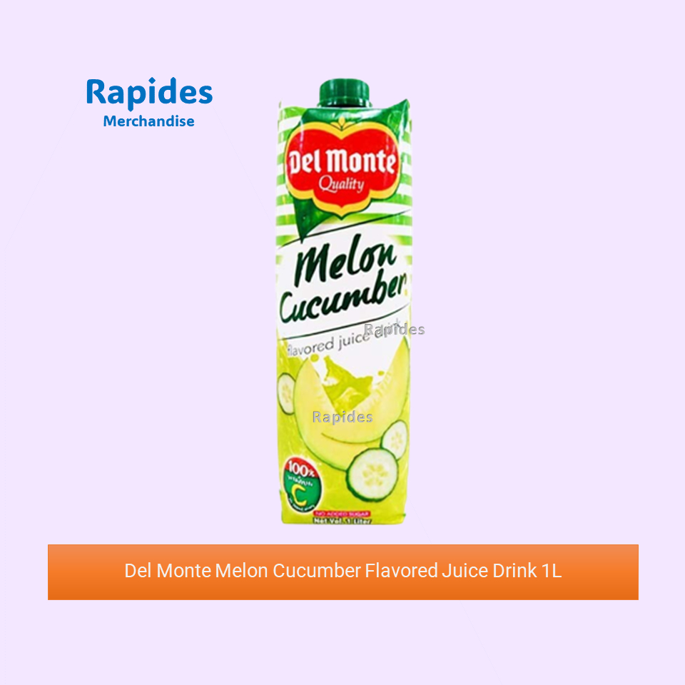 Del Monte Melon Cucumber Flavored Juice Drink 1L Rapides Shopee