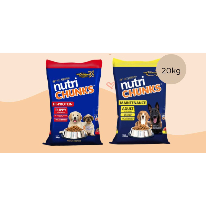Nutrichunks Dog Food Puppy & Adult Shopee Philippines