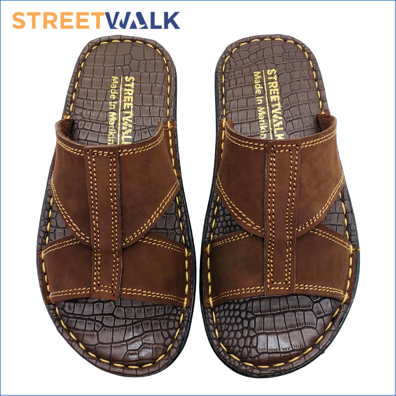 Streetwalk Leather Sandals for Men Marikina Made Leather Sandals House ...