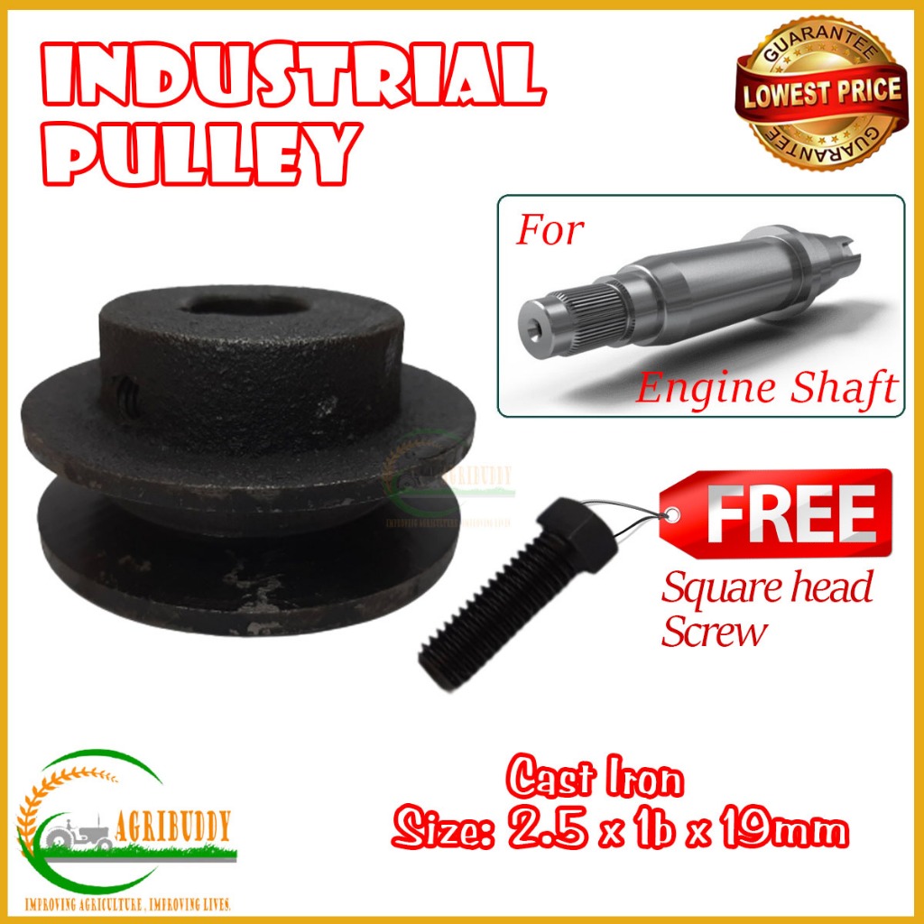 V Belt Pulley 1B Type 2.5 inches x Bore 19mm Pulya for Industrial and