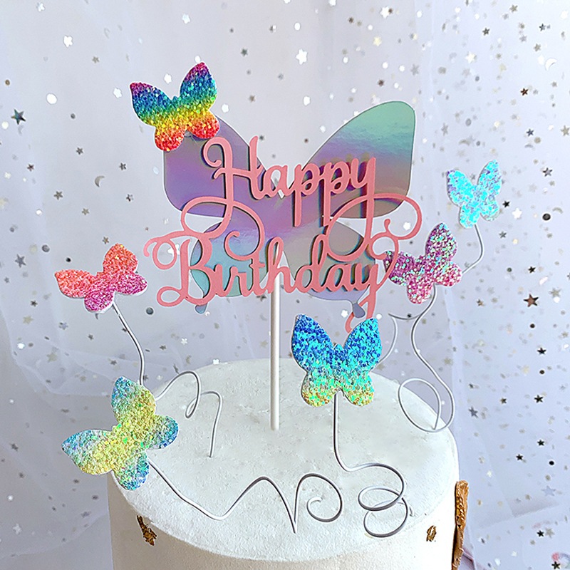 1-5pcs Butterfly Topper Butterfly Cake Topper Party Needs #ZY017 ...