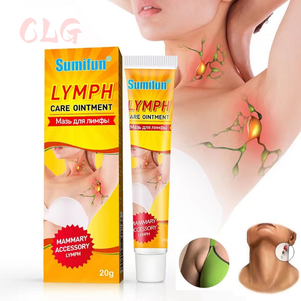 Clg Lymphatic Cream 20g Lymphatic Detoxification Lymph Anti Swelling Herbs Ointment Body Care 5355