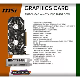 Shop msi 1050 ti for Sale on Shopee Philippines