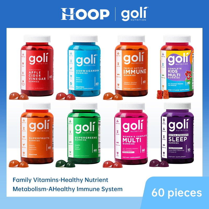 Goli Gummies/Ashwagandha/Apple Cider Vinegar/Sleep/Nutrition / Weight