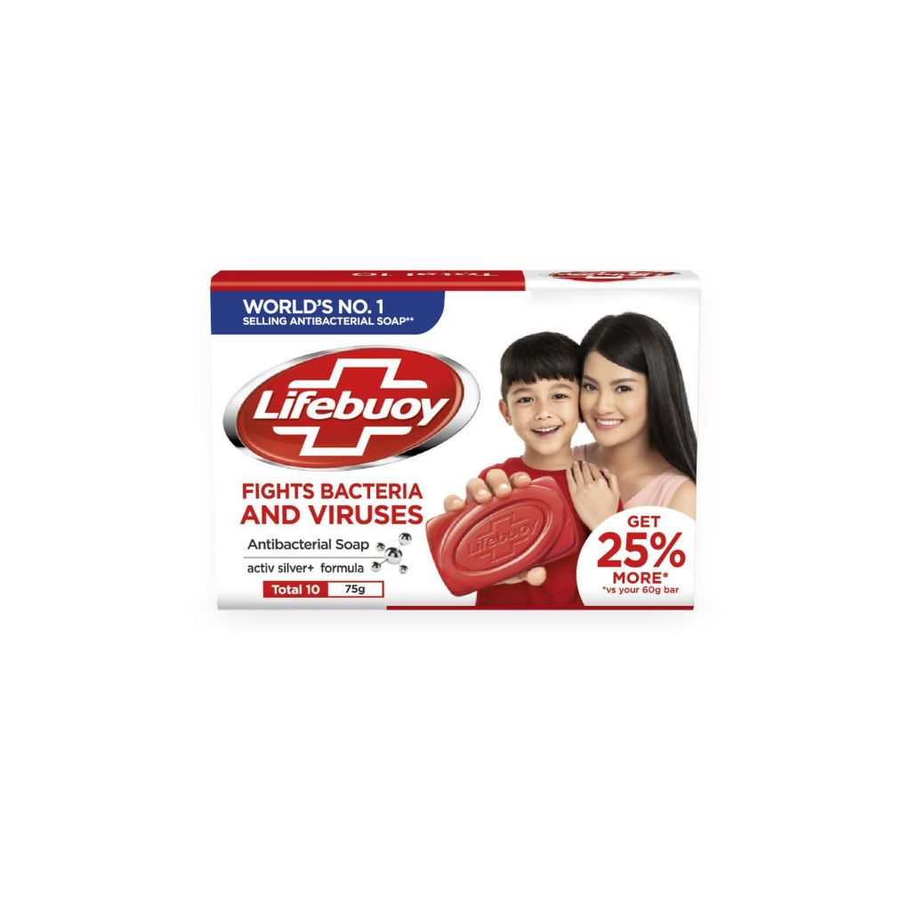 Lifebuoy Antibacterial Soap Total 10 75g Shopee Philippines