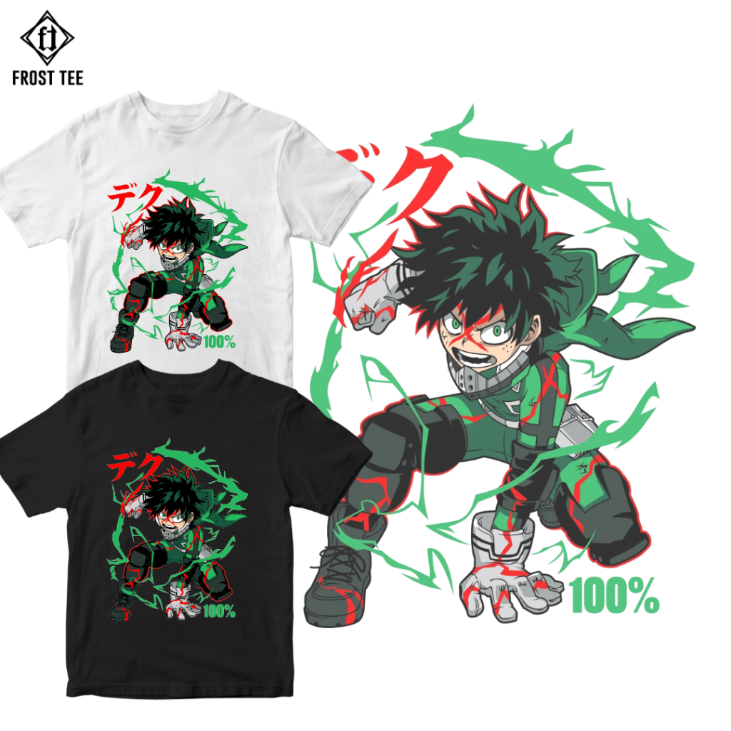 My Hero Academia Deku Midoriya Anime Shirt | FROST TEE | Shopee Philippines