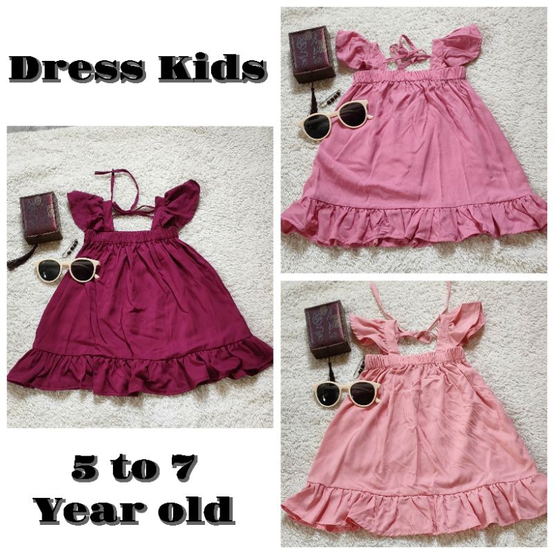 Kids Dress ( 5 To 6 Year Old ) | Shopee Philippines