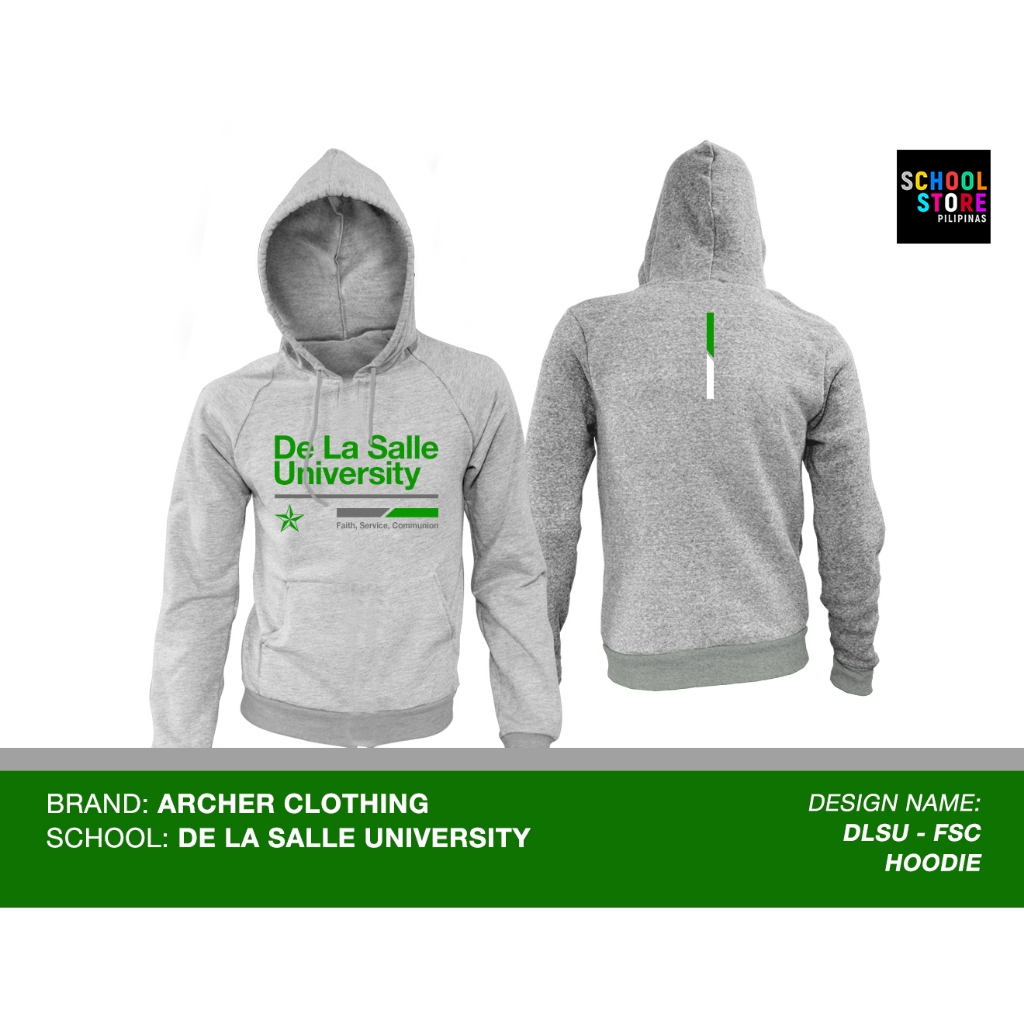 DLSU HOODIE De La Salle University Hoodie for Men Women Unisex ARCHER CLOTHING Shopee Philippines