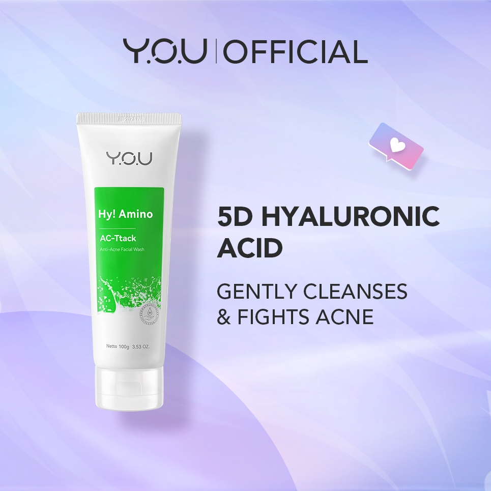 Y.O.U Hy!Amino ACTtack AntiAcne Facial Wash 100g Cleanser