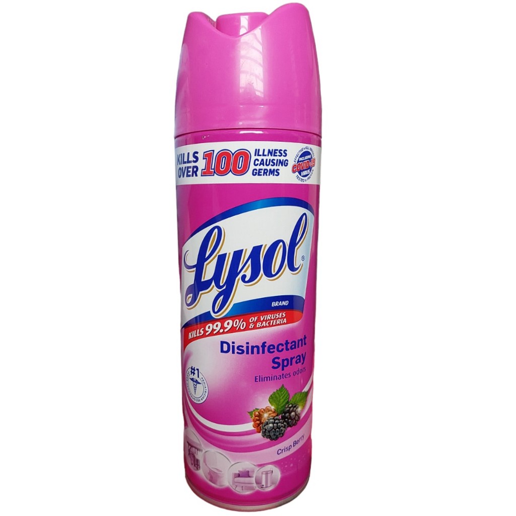 Cod Lysol Disinfectant Spray Crisp Berry Scent 340 Grams (1 Medium 