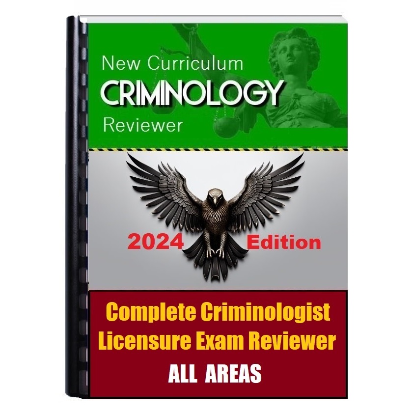 Criminology Board Exam Reviewer 2024 New Curriculum Edition Shopee