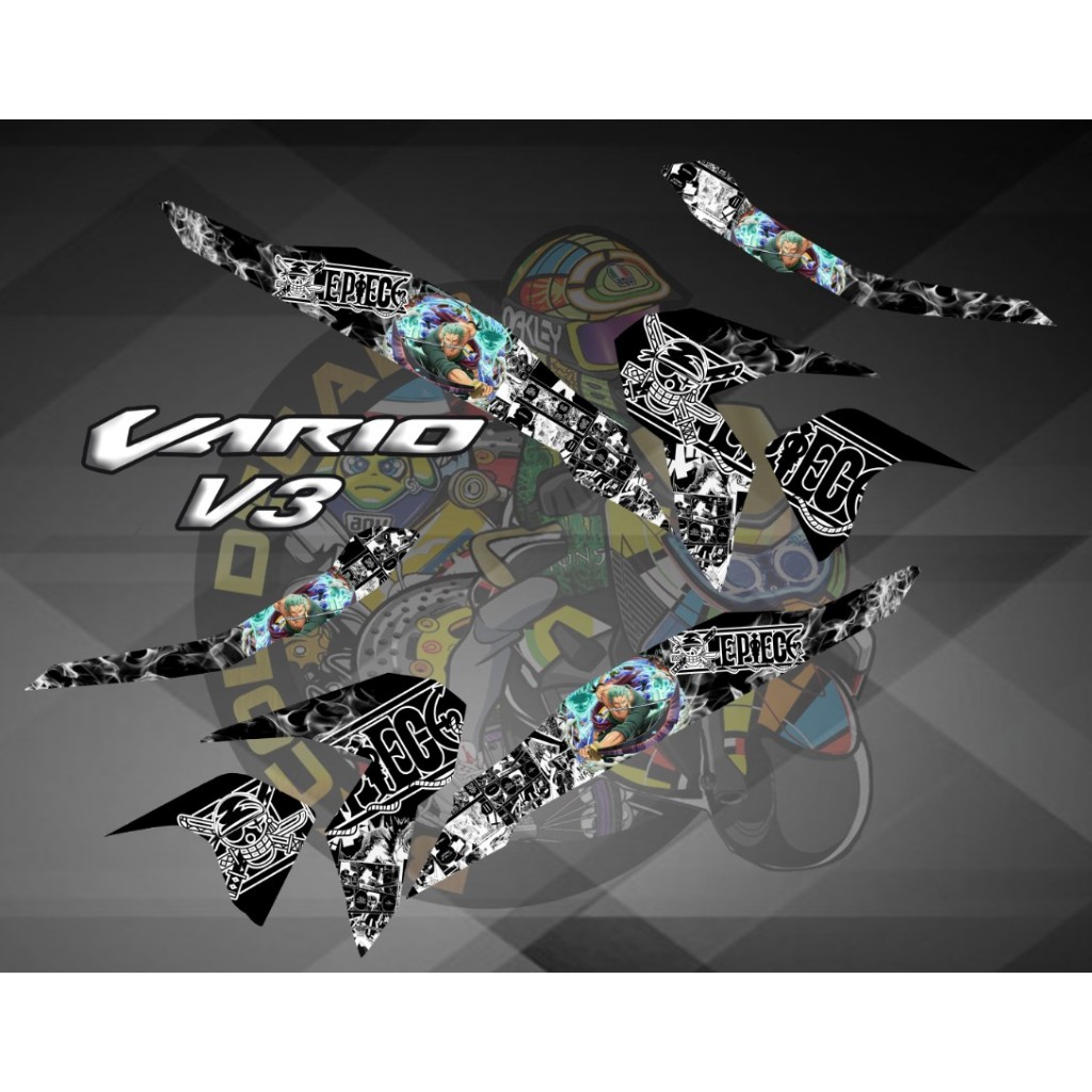 HONDA CLICK V3 STRIP DECALS 10 ZORO BIKCOL DECALS | Shopee Philippines