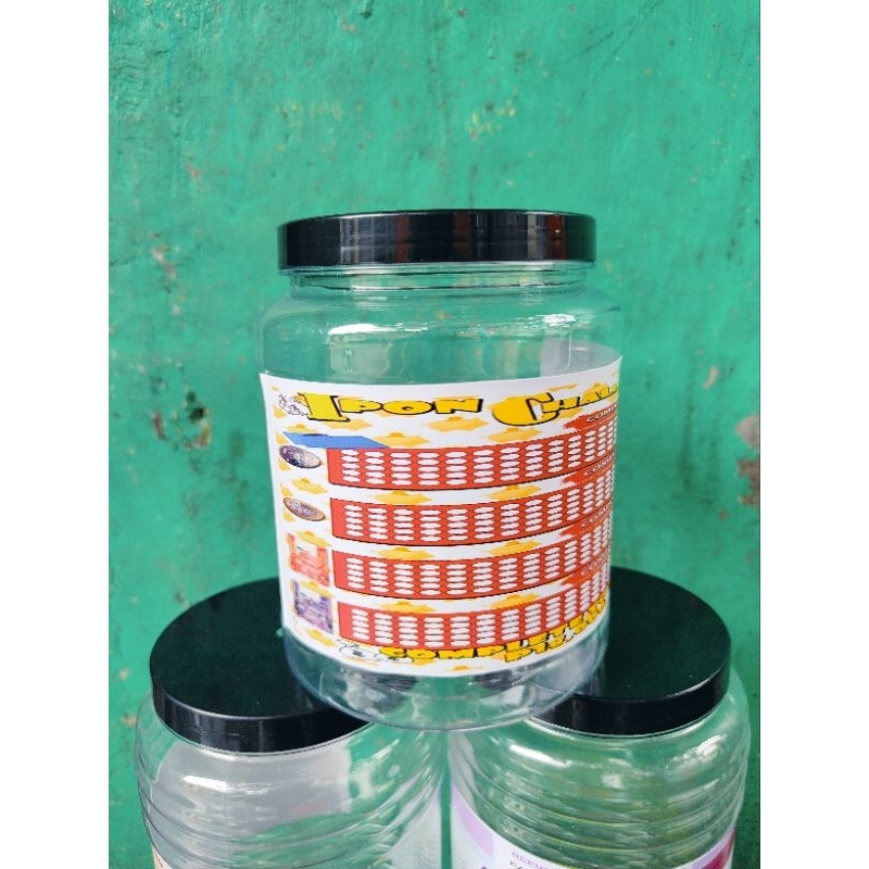 Transparent Jar plastic Ipon Challenge 1liter Shopee Philippines