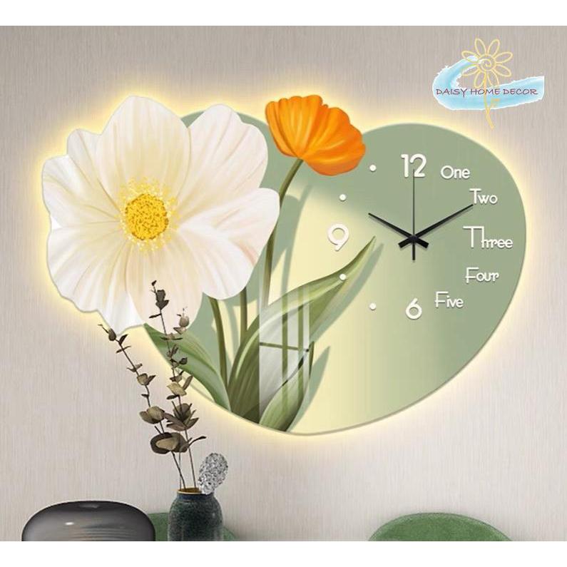 Flower Style Decorative Wall Clock, Fashionable, Artistic And Creative ...