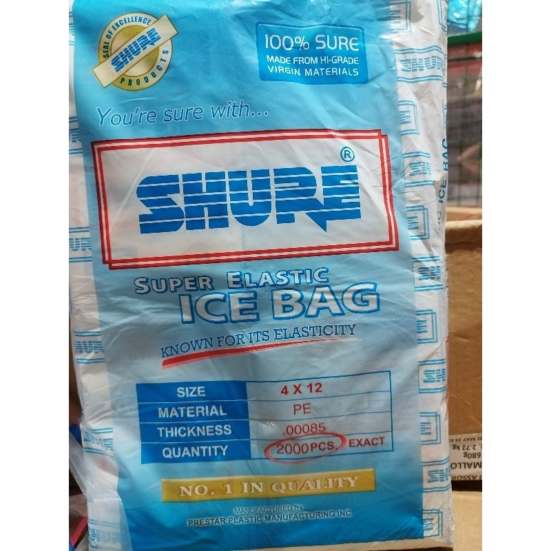 Shure Ice Bag 4x 12 PE | Shopee Philippines