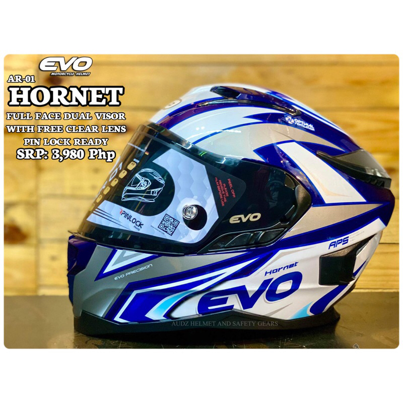 EVO AR-01 HORNET FULL FACE DUAL VISOR | Shopee Philippines