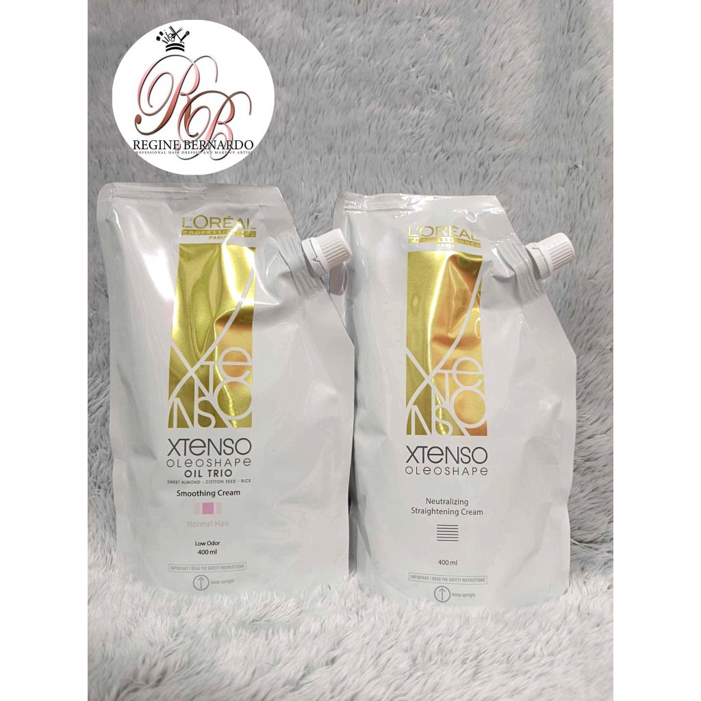 LOREAL XTENSO OLEOSHAPE OIL TRIO 400ML and NEUTRALIZING STRAIGHTENING CREAM 400ML