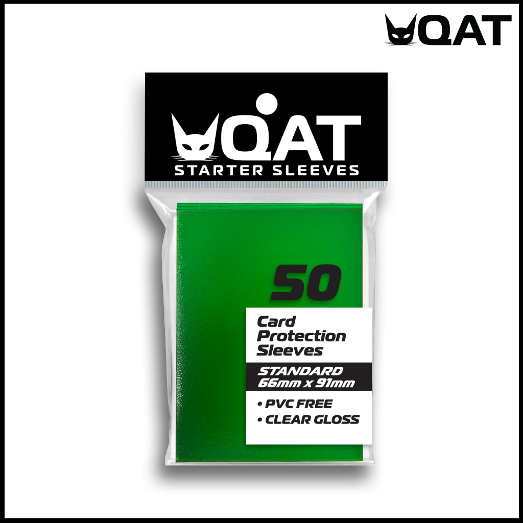 [QAT] GLOSSY Starter Series Standard Size Sleeves (66x91mm). For Magic