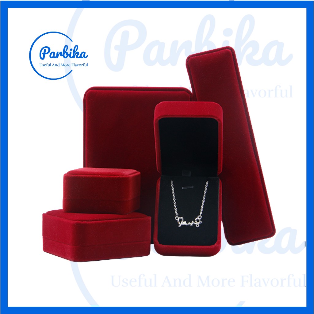 Velvet Jewellery Box Ring Necklace Case Jewellery Gift Box by Pabrika