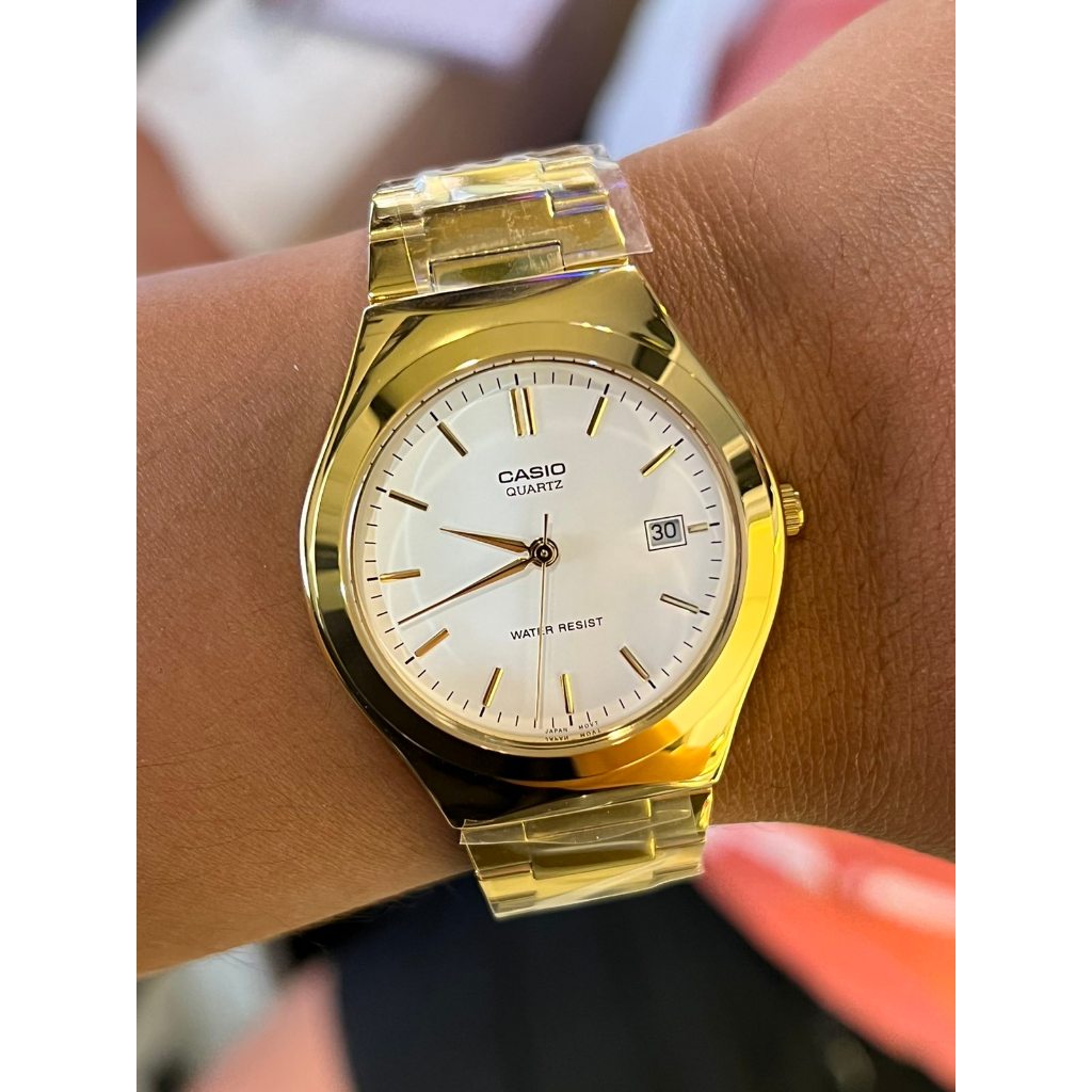 ORIGINAL CASIO Analog Stainless Steel Gold Watch MTP 1170N 7A Legit Casio Analog Gold Men s Watch Shopee Philippines