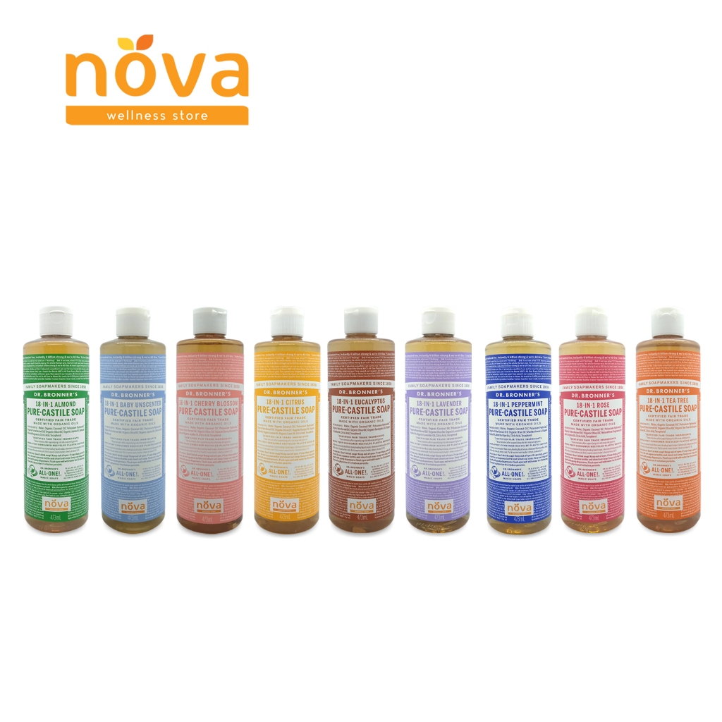 Dr. Bronner's 18In1 PureCastile Soap 473ml (bottle) Shopee Philippines