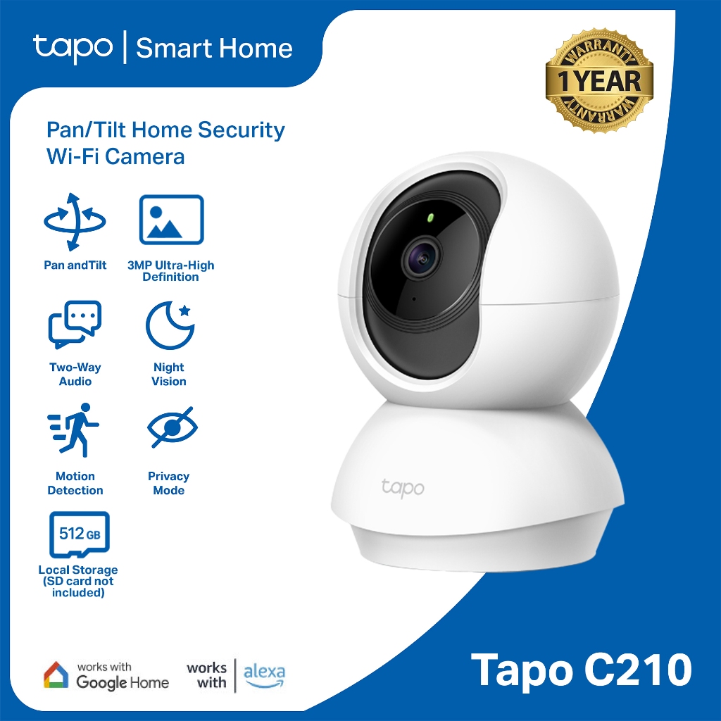 Tapo Official Store | TP-Link | C210 | Pan/Tilt | Home Security | CCTV ...